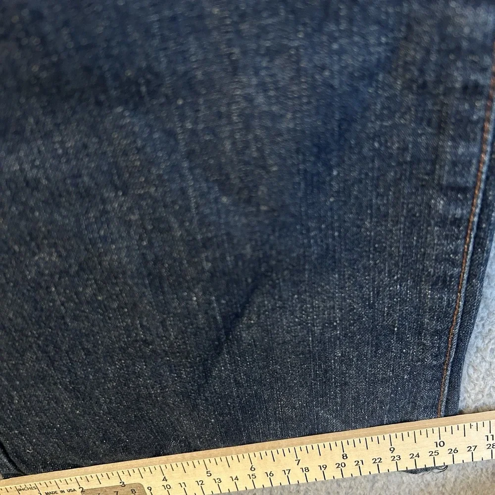 Company 81 Mens Jeans 32X28 Blue Straight Dark Wash Denim Solid 5 Pockets